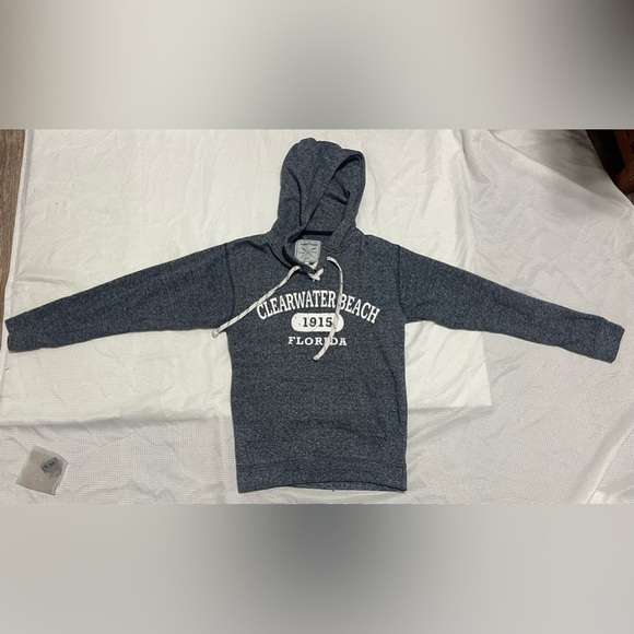 Clearwater Beach Gray Hoodie Sweatshirt Women’s Size Small - Picture 2 of 10